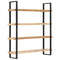 Rustika Rowe -  4-Tier Bookcase 160x40x180 cm Rough Mango Wood